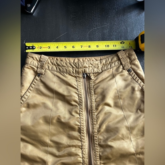JNBY Gold Skirt Full Front Zip Size 160 Pockets Vintage Y2K - Picture 8 of 13
